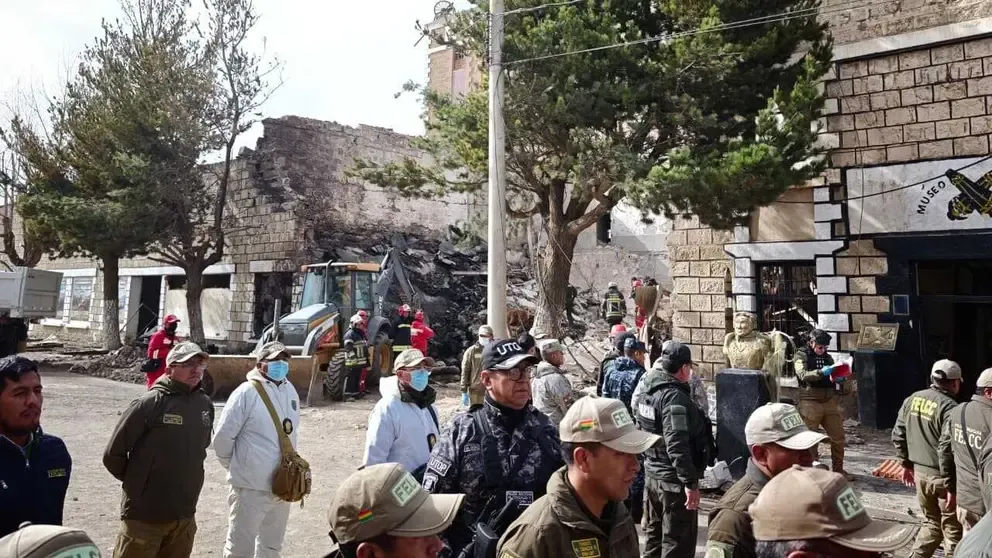 Continúa la búsqueda de desaparecidos en Viacha, La Paz.&nbsp;