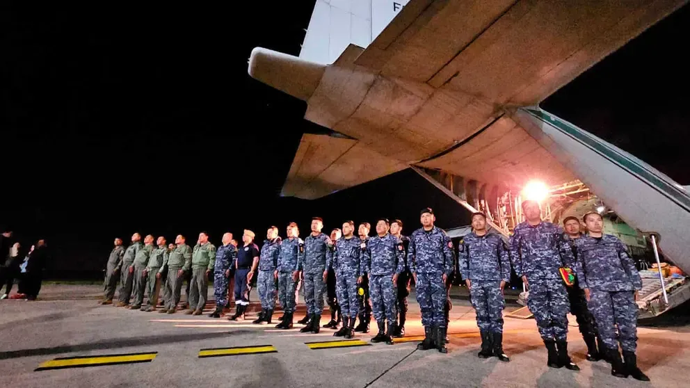 Contingente boliviano regresa al país tras completar misión humanitaria en Venezuela