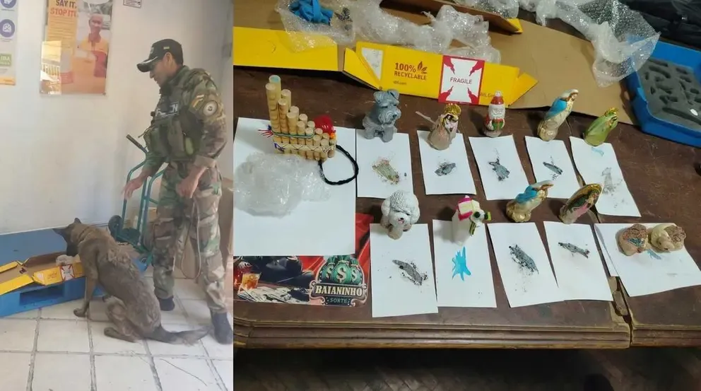 Santos, vírgenes y animales ocultaban cocaína con destino a Holanda. FELCN