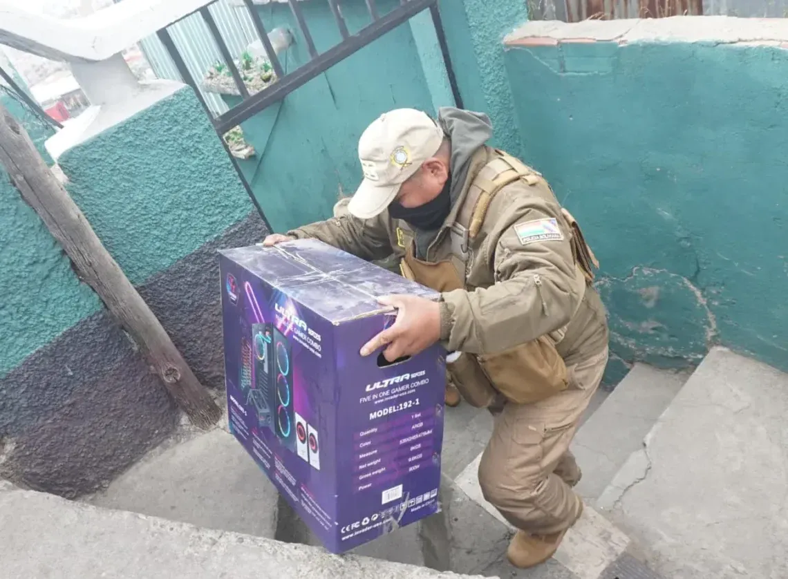 Operativo de la Policía Boliviana.