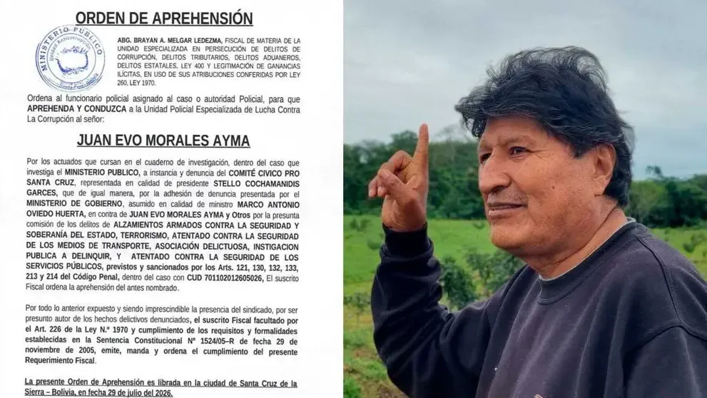 Evo Morales enfrenta una nueva orden de aprehensión